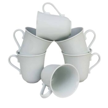 Set 6 cani Design Italian Alba de Portelan, 330 ml Set 6 cani Design Italian Alba de Portelan, 330 ml