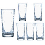 Set 6 pahare apa, Pop, 245 ml, Transparent