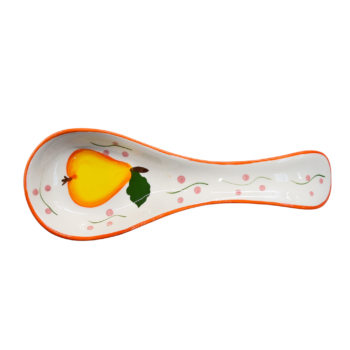 Suport lingură decorat cu pară de 25 cm