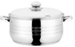 Cratita din inox cu capac din inox , 20 cm, 3 l , Grunberg GR1920