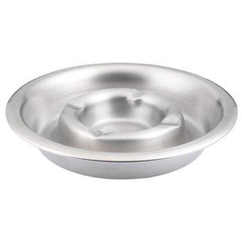 Scrumiera rotunda, din inox, 13.50 x 2.70 cm, Ashtray ASH001