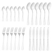 Set tacamuri din inox 24 piese Grunberg GR134