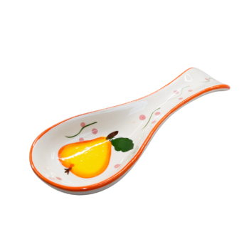 Suport lingură decorat cu pară de 25 cm