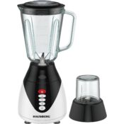 Blender Hausberg HB-7760, 300W, 1.5L, 3 viteze, Functie Pulse, maruntire gheata, 4 lame detasabile, negru
