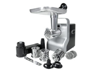 Masina de tocat carne multifunctionala ZILAN ZLN0126, Negru/Gri 2100 W, 3 viteze, Accesorii pentru feliat legume, Accesoriu pentru carnati, Accesorii pentru feliere si maruntire, Cutit inox