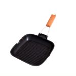 Gratar aluminiu , cu capac , 28x28 cm , Grunberg HXG28LD