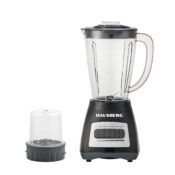 Blender cu rasnita HAUSBERG, 500 W, 4 trepte de viteza, vas din plastic gradat de 1.5 litri, functie Pulse, lame din otel inoxidabil, sistem de siguranta, negru