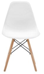 Scaun Grunberg,L54 x W46.5 x H82 cm, Bucatarie sau living,QZY1001 Alb