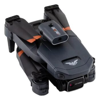 JJRC H106 Cameră 4K Dronă RC pliabilă pentru evitarea obstacolelor Cameră dublă Trei baterii - Negru