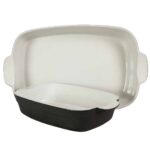 Set 2 vase termorezistente Alb/Negru, Marimi mixte