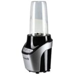 Blender 2 in 1 , putere 1000W, Hausberg HB7705N, Nutrition Extractor,8 pcs negru+CADOU SPATULA HB-H13
