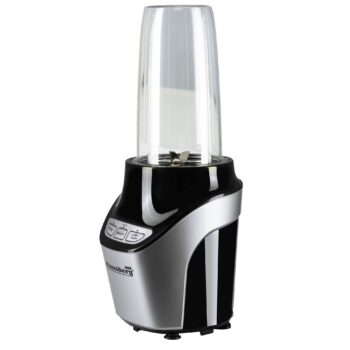 Blender 2 in 1 , putere 1000W, Hausberg HB7705N, Nutrition Extractor,8 pcs negru+CADOU SPATULA HB-H13