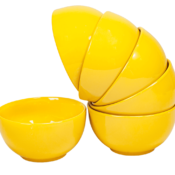 Set 6 boluri 200 ml, Galben Papadie