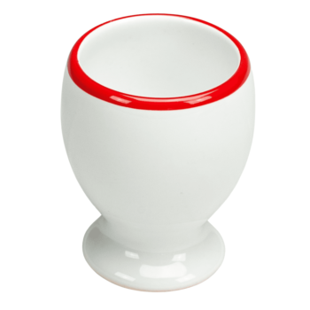 Suport de ou cu model 6 cm inaltime Alb/Rosu