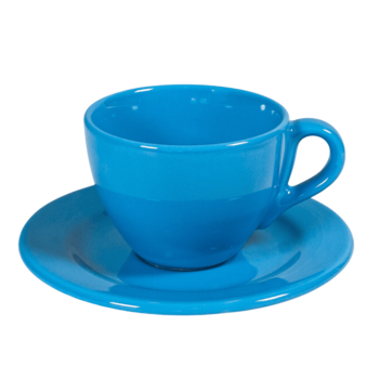 Ceasca cu farfurie pentru cafea Albastru Regal 160 ml