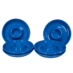 Set 6 suporturi de ou model farfurie Ø 12 cm, Albastru Regal