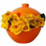 Set 6 cutii depozitare zahar Portocaliu Tropical, 200 ml