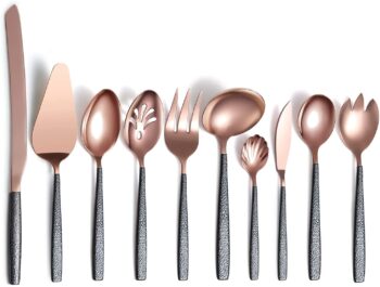 Set tacamuri, 10 piese, 18/0 inox, Berglander CTAHR10 roz auriu Set tacamuri, 10 piese, 18/0 inox, Berglander CTAHR10 roz auriu