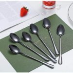 Set 6 lingurita cocktail din inox, Berglander CTISB6 negru