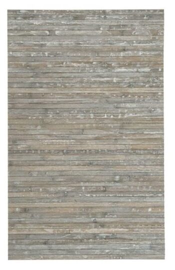 Covor dreptunghiular, din bambus si cauciuc, 50 x 120 cm, Grunberg BM027/GRI