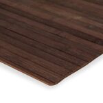 Covor dreptunghiular, din bambus si cauciuc, 50 x 120 cm, Grunberg BM027/Maro