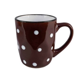 Cana Maro inchis, 200 ml, cu buline albe Cana Maro inchis, 200 ml, cu buline albe