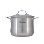 Oala inox cu capac , 28 cm , 13 l , Grunberg GR3128