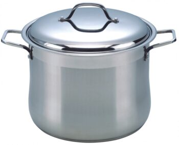 Oala inox cu capac , 28 cm , 13 l , Grunberg GR3128