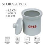 Cutie gris 600 g , Alb