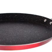 Tigaie pentru clatite, din aluminiu, placata cu ceramica, 26cm, Grunberg GR3212/Rosu