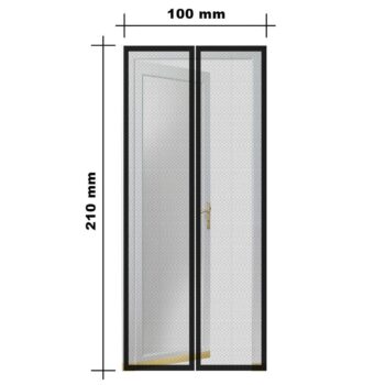 Perdea tip plasa anti-insecte, cu magneti , Grunberg MN002