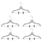 Set 5 umerase pentru haine, din plastic si metal, 43 x 25 x 1.10 cm, Grunberg HG-016