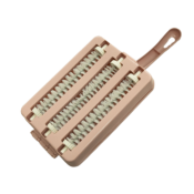 Perie pentru covoare cu două role roz