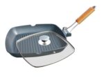 Gratar aluminiu , cu capac , 28x28 cm , Grunberg HXG28LD