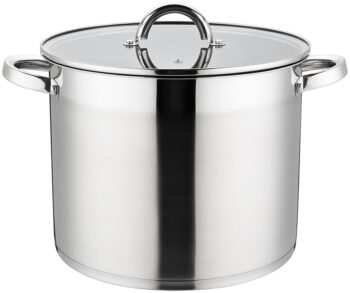 Oala din inox, cu capac din sticla, 20 cm, 5.30 l, Grunberg GR7320