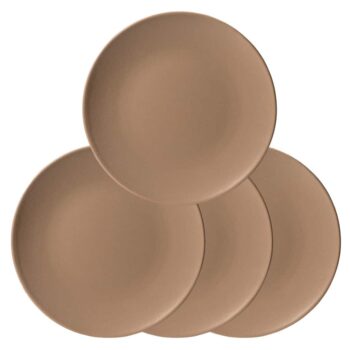 Set 4 farfurii desert Crem Latte: Rafinament în Crem Set 4 farfurii desert Crem Latte: Rafinament în Crem