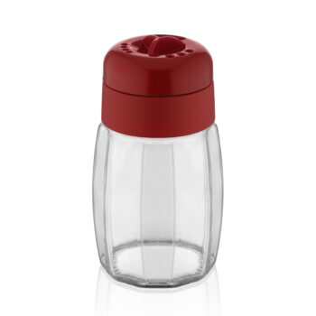 Recipient 100 ml, din sticla, cu capac din plastic, Qlux C00283