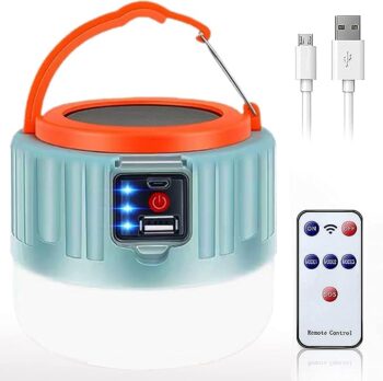 Lampă de camping cu LED, LEKIA, reîncărcabilă prin USB, 20 de ore de functionalitate Lampă de camping cu LED, LEKIA, reîncărcabilă prin USB, 20 de ore de functionalitate