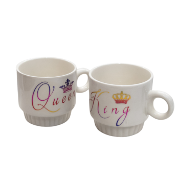 Set 4 cești model King and Queen