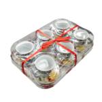 Set 6 cești cu farfurioare cu decor floral