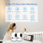 Monitor pentru bebeluși HelloBaby cu 2 camere Baby monitor cucamere și audio Baby monitorcu camera si audio