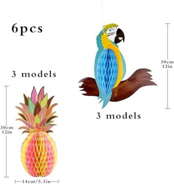 Grădină hawaiană decorațiuni tropicalei 6 buc
