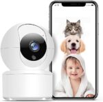 Monitor pentru bebeluși GT HITGX cu cameră WiFi și viziune nocturnă Cameră interioară fără fir HD 2K Cameră pentru animale de companie cu aplicație pentru telefon Camere audio cu senzor de mișcare în 2 direcții