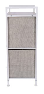 Raft pentru pantofi cu 2 sertare , 83 x 29 x 77 cm, Grunberg TB73 (crem)