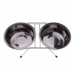 Set 2 castroane din inox , cu suport metalic , 2 x 4700 ml , Grunberg GR2989