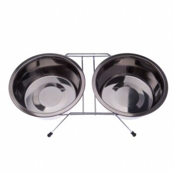 Set 2 castroane din inox , cu suport metalic , 2 x 4700 ml , Grunberg GR2989