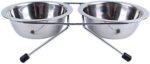 Set 2 castroane din inox , cu suport metalic , 2 x 4700 ml , Grunberg GR2989