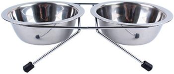 Set 2 castroane din inox , cu suport metalic , 2 x 4700 ml , Grunberg GR2989