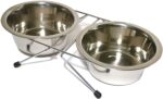 Set 2 castroane din inox , cu suport metalic , 2 x 4700 ml , Grunberg GR2989
