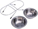 Set 2 castroane din inox , cu suport metalic , 2 x 4700 ml , Grunberg GR2989